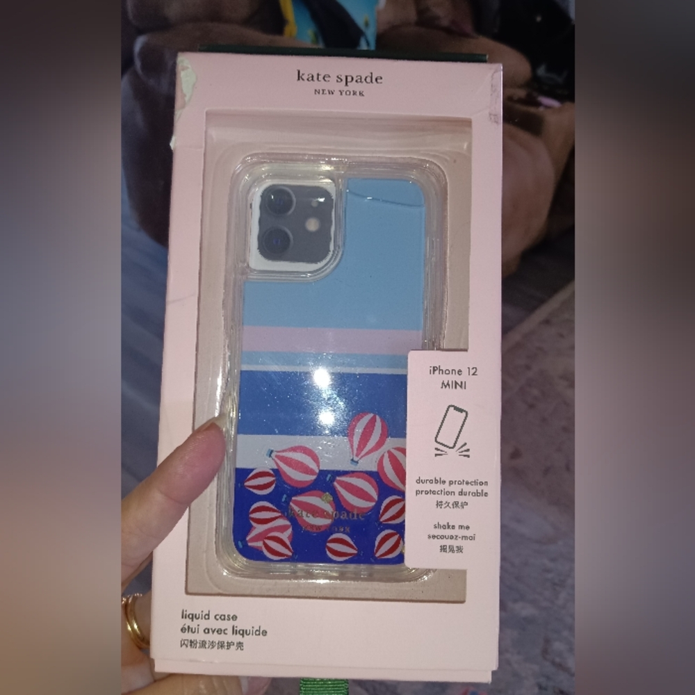 Kate Spade I Phone 12 Mini Liquid Phone Case Durable New W Tags Perf Cond
